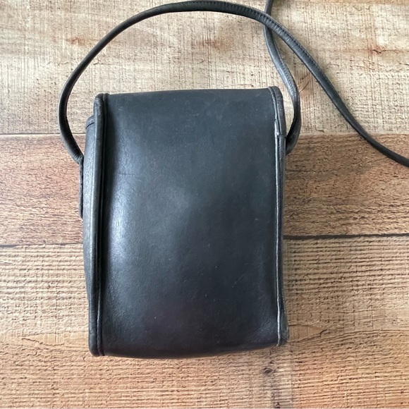 Coach Scooter Crossbody Purse Bag 9893 Black Leather VINTAGE - Picture 4 of 11